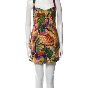 Tropical Print Women's Dress